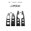 JUIVEEL Carbon Fiber Grain ABS Car Interior Window Switch Panel