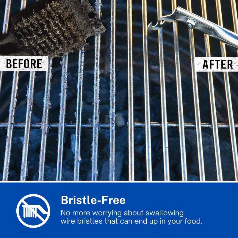 Grill Floss Premium Grill Scraper for Outdoor Grill with Round