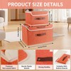 SnYuGr Large Storage Bin with Lid Storage Boxes,Collapsible Linen Storage