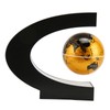 Magnetic Levitation Globe Golden Built in LED Frosted Texture C