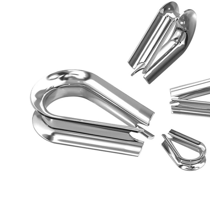 20Pcs M3 Cable Thimble,Stainless Steel Wire Rope Thimbles,Cable Lug Heart