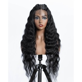 JOEDIR LUX Synthetic Fashion lace wig unique lace styling can be styled any way you like 26 Inches Curly Wig For Women's Everyday and Party Wear