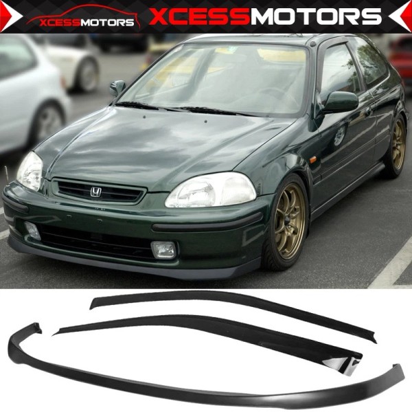 Xcessmotors Fit 99-00 Honda Civic EK 3Dr SIR PU Front