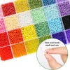 DICOBD 12000pcs 3mm Glass Seed Beads for Bracelets Making Kit