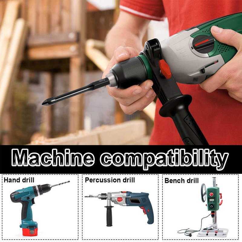 20 PCS 1/4" Tile Drill Bits 6mm Masonry Drill Bits