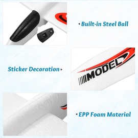 TOYANDONA Foam Glider Airplane Toys, 39 Inch Large Aircraft Hand Throwing Planes Throwing Model, Presents for 3 4 5 6 7 8 9 Years Old Boy, Outdoor Sport Toys Birthday Party Favors