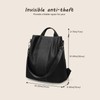FuninCrea Women's Waterproof Daypack Women's Anti-Theft Backpack Handbags PU Leather