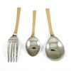 IBA Indianbeautifulart Copper Steel Cutlery Set of 3 Pcs Serving