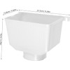 2 Piezas Rainwater Diverter para Downspout en Pvc Blanco, Conexión