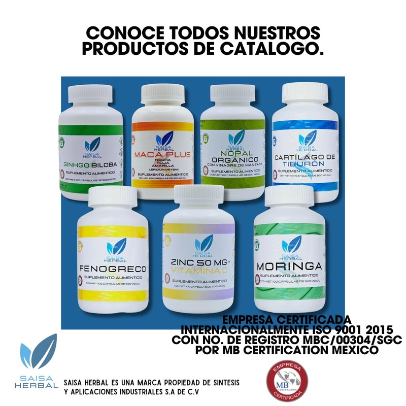 Péptidos De Colágeno Marino Puro 120 Cápsulas Saisa Herbal