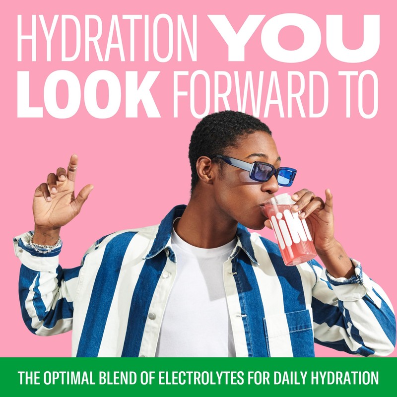Plink! Fizzy Electrolyte Tablets for Adults & Kids – Watermelon,