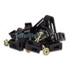SatelliteSale Single Screw Black Clips for Ethernet Internet Telephone Cable