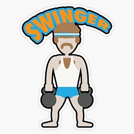 Kettlebell Swinger Sticker Decal Waterproof 5 Inches