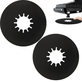 TonGass (2 Pack, Black) 5th Wheel Hitch Lube Plate 10in RV Camper Trailer Fifth Wheel Plate Wheel Accessories for 5th Wheel Trailer Safety Kit