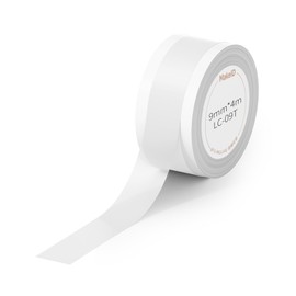 MakeID L1-C Label Maker Tape, 9mm x 4m (0.35" x 13'), Waterproof Thermal Laminated, Self-Adhesive Continuous Roll for L1-C