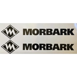 Sticker Decal Vinyl Morbark Wood Chipper Black Vinyl Decal 24” Sticker (Set of 2) Equipment Trailer