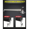 AKD Part LED Light Bar Side Mounting Brackets Kit Heavy