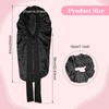 Long Satin Bonnet for Women (Black)
