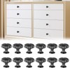 ZONJIE 12 Pack Black Cabinet Knobs Black Drawer Knobs, Single