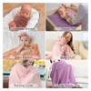 Baby Blanket Soft Warm Prevent Shrinkage Double Sided Plush Wearable