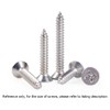 NUZAMAS 100X 14G*19 304 Stainless Steel Self-Tapping Screws Cross Flat