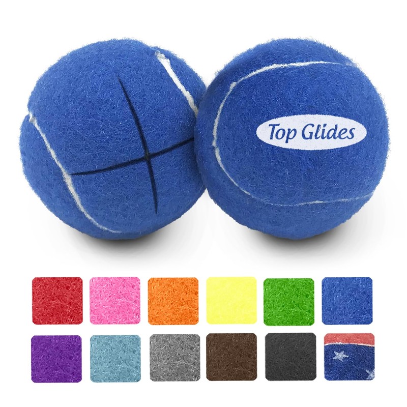 Top Glides Precut Walker Tennis Ball Glides (Dark Blue)