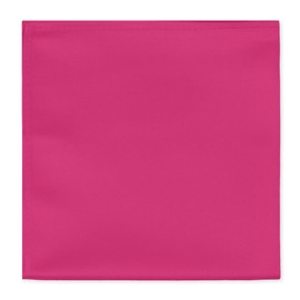 Jacob Alexander Men's Pocket Square Solid Color Handkerchief - Fuchsia