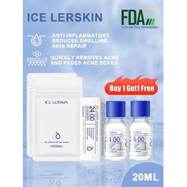 【Buy 1 Get 1 Free】ICE LERSKIN Precision Acne Spot Serum 10ML，Visible results in 7days｜Fast Acne Removal｜Lighten acne marks｜Anti-inflammatory｜Anti-swelling｜Salicylic Acid｜Niacinamide｜Skin Repair｜ pimple patch ｜ acne cream
