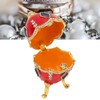 Egg Shaped Trinket Boxes Rhinestones Inlay Exquisite Jewelry Trinket Boxes