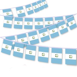 30 PCS Guatemala Flag String,32 FT Guatemalan Bunting,Decoration Banner for Outdoor Indoor Patio Yard Decor