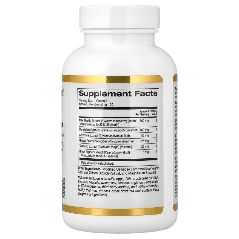 California Gold Nutrition Silymarin Liver Health Complex, Milk Thistle Extract
