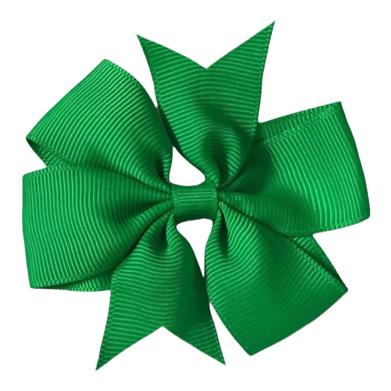 Hair Bows Clips 3" inch Pinwheel Vibrant Bright Colourful School