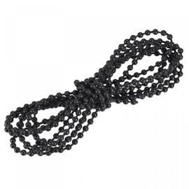 uxcell Blinds Beaded Chain Cord, 3.34 Yards Roman Vertical Roller Shades for Window Curtain Blind Replacement Parts, Black