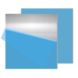 Tynulox 2PCS 6061 Aluminum Sheet Metal 1/8" x 8" x 10", Aluminum Plates Covered with Protective Film, Heat Treatable Aluminum Flat Bar for DIY Craft, Industry