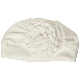 Flap Happy Girls UPF 50+ Lil Gorro de natación, Blanco, X-Small
