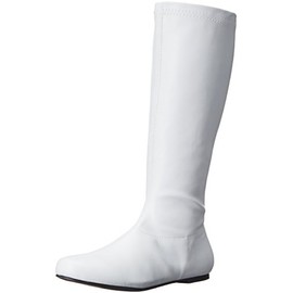 Ellie Shoes Women's 106-Avenge Engineer Boot, White, 10 M US