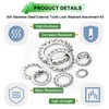 Ruibapa 550PCS External Tooth Lock Washers Assortment Kit (M2.5-M12)