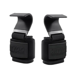 Weight Lifting Hooks, Gym Wrist Straps with Hand Grip Hooks for Deadlifts, Pull Ups, Powerlifting, Strength Training, Fitness Workout Lifting Straps for Men & Women, Gifts for Dad Him Husband - Pair