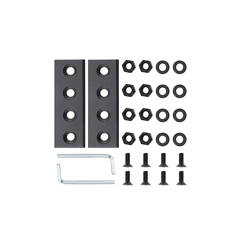 ZEKOO Sliding Barn Door Hardware Track Connector Plate Joining Plate