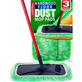 Millifiber Floor Duster Refill 15x8 Inches - Pet Heavy Duty Duster Refill Compatible with All 15x8 Mop Heads, 3-Pack (Mop is Not Included)
