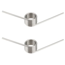 Be In Your Mind 2PCS Stainless Steel Double Leg Torsion Springs 5.5 Coils Left Spring 1.8mm Wire Diameter 130 Degree Spring for Machinery Automotive DIY Projects