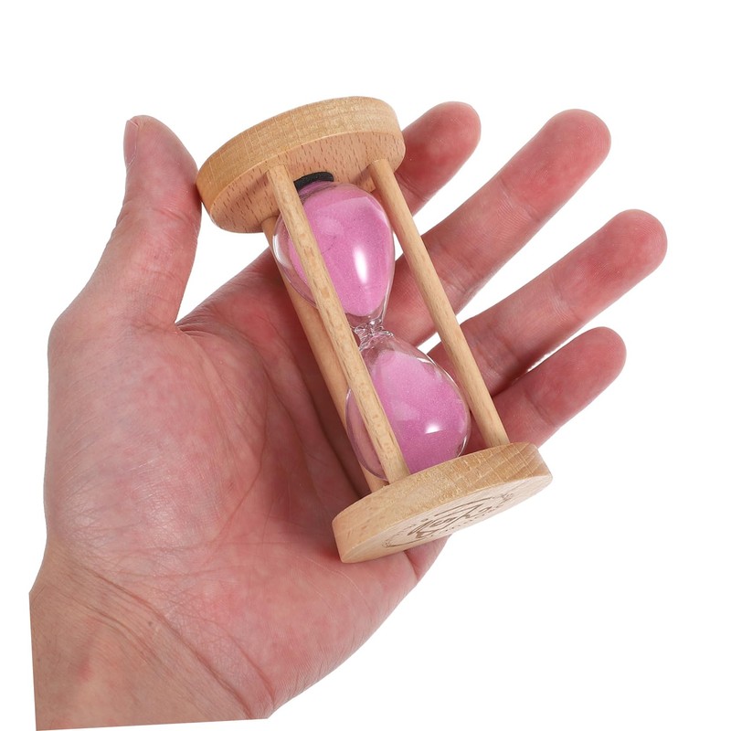 NOLITOY Creative Wooden Glass Timer for Home Decor Sand Timer