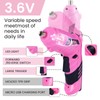 ALATIN Pink Tool Set for Women, 136 PCS Household Tool