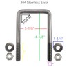 EZ Loader 1/2""-13 x 3-1/8"" x 4-3/8"" 304 Stainless Steel