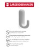 Gedotec Coat Hooks Plastic GA98 Single Hooks Pack of 10