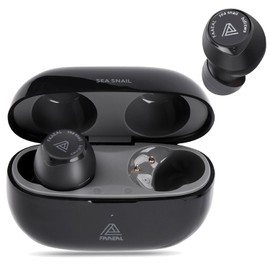 FAAEAL Bluetooth 5.3 Wireless Earbuds with Wireless Charging Case,Waterproof Stereo Headphones in Ear Built in Mic Headset Premium Sound with Deep Bass for Sport(Black)