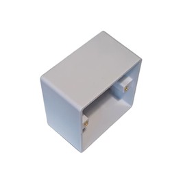 Éabcon Extra Deep Surface Mounted Back Box/Pattress 1 Gang Single 47m - White