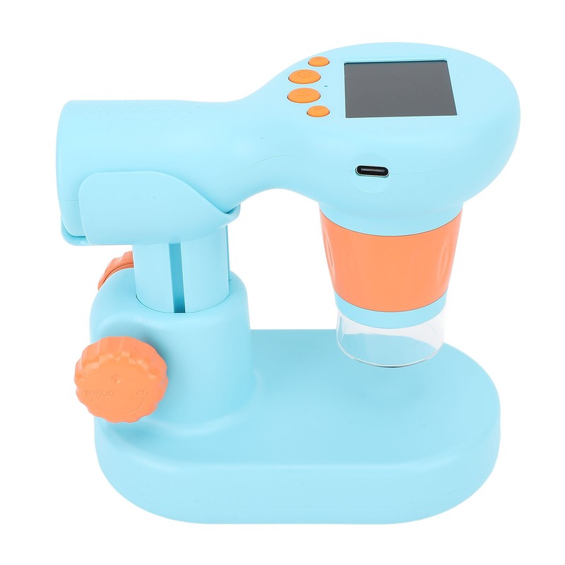 Kids Microscope with 8 LEDs IPS Eye Protection Screen 100X‑800X