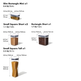 OXO Good Grips 5-Piece POP Container Set