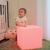 Mr.Go 12-inch Rechargeable Magic LED Light Cube Stool with Remote